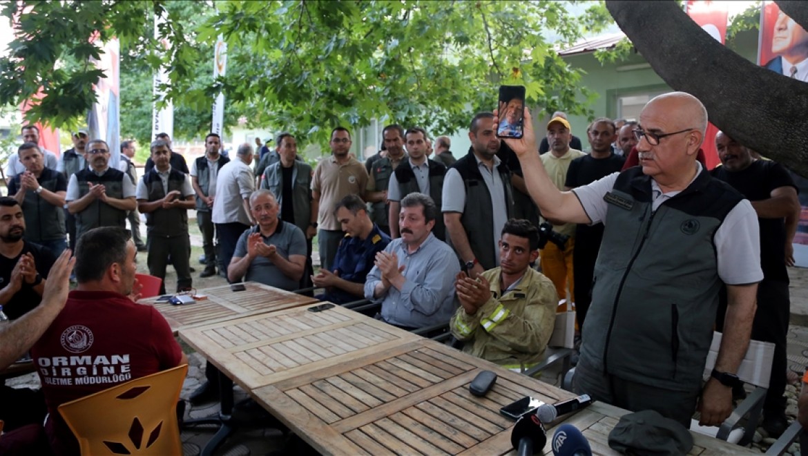 Cumhurbaşkanı Erdoğan, Marmaris'teki yangında görev yapan ekiplere seslendi