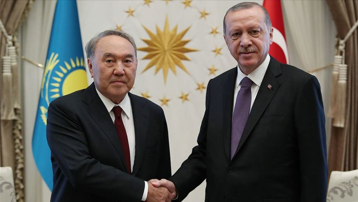 Cumhurbaşkanı Erdoğan İle Nazarbayev Görüştü