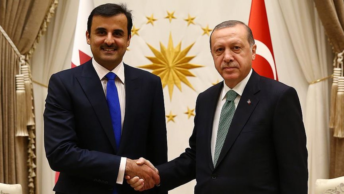 Cumhurbaşkanı Erdoğan Katar Emiri Şeyh Temim İle Görüştü