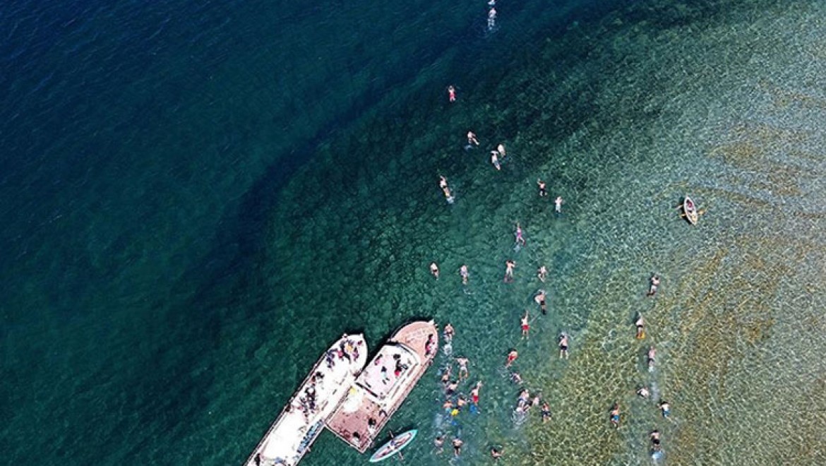 Van Gölü'nde düzenlenen yüzme festivali ilgi gördü