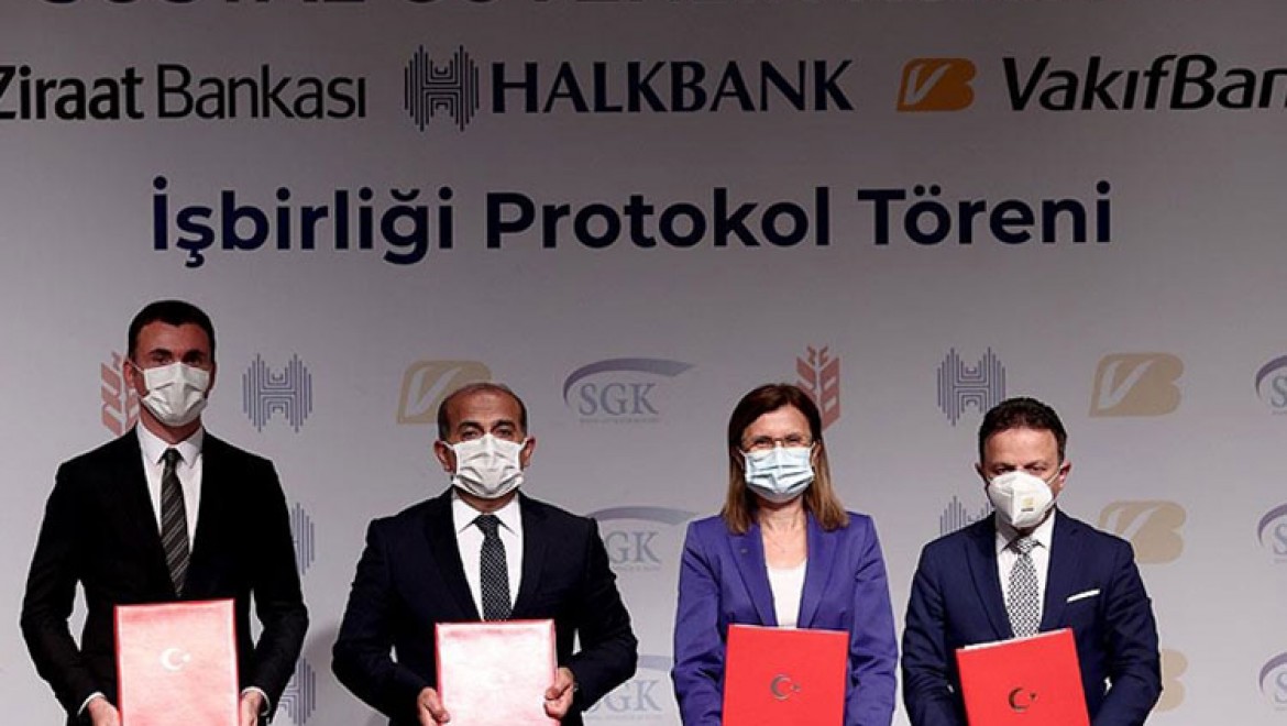 SGK ile 3 banka arasında, emekli olabilecek sigortalılara yönelik 'kredi iş birliği protokolü' imzalandı