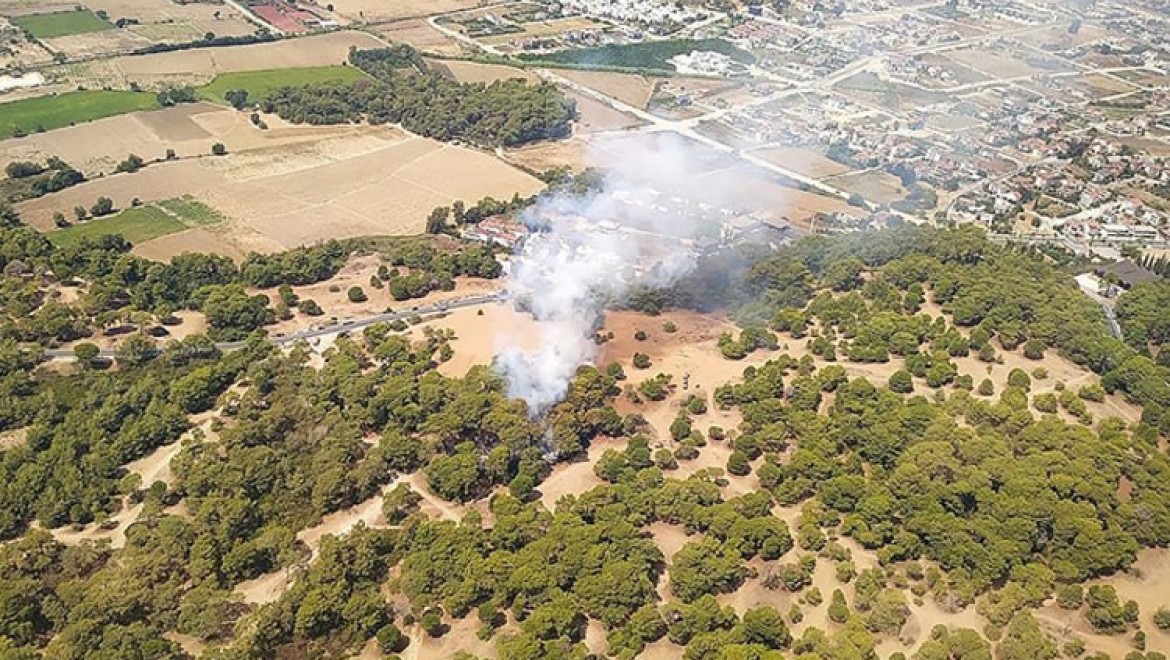Manavgat'ta çıkan orman yangını havadan ve karadan müdahaleyle kontrol altına alındı