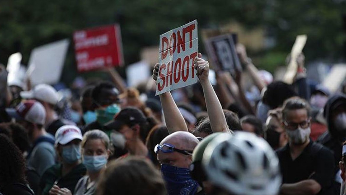Washington'daki George Floyd protestoları önceki günlere göre sakin geçti