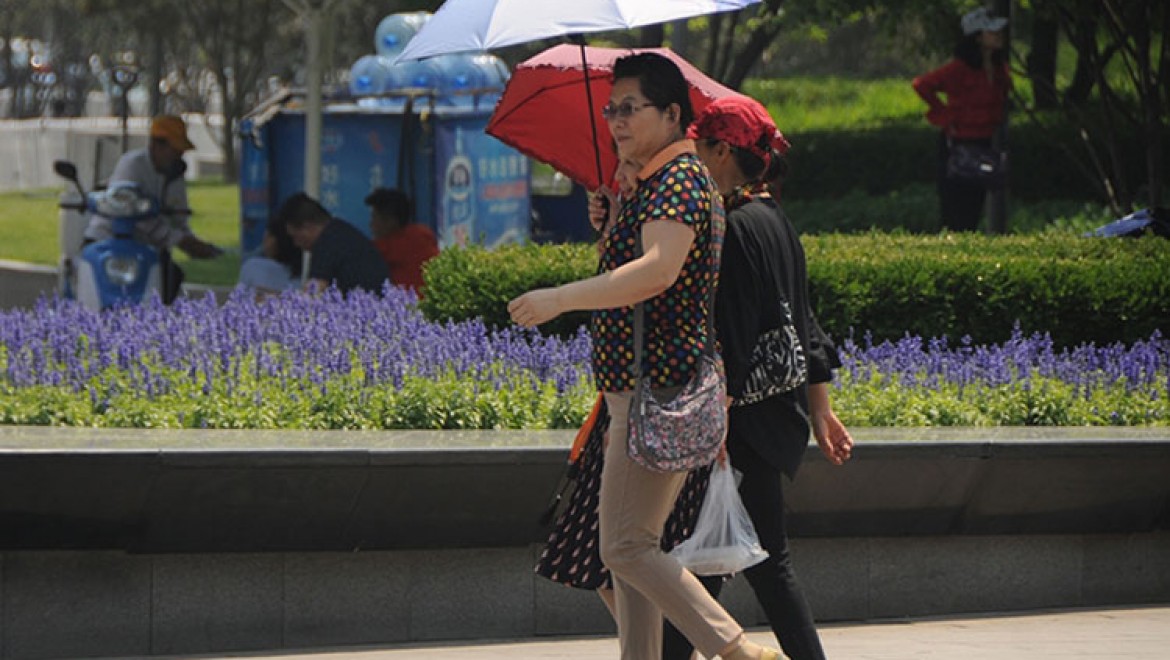 Çin'de sıcak hava uyarısı