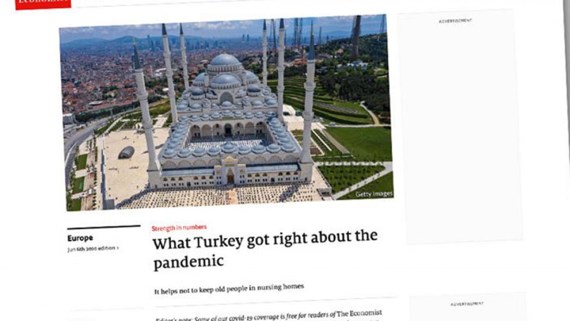 Economist dergisi Türkiye'nin Kovid-19'la mücadele stratejisini övdü