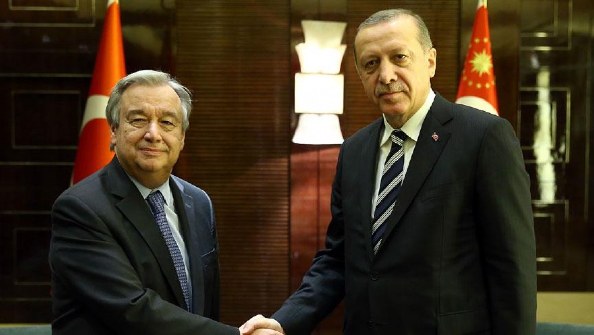 Cumhurbaşkanı Erdoğan Antonio Guterres İle Görüştü