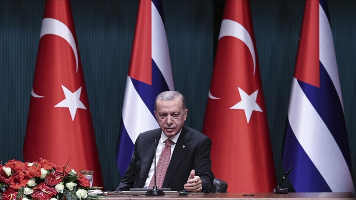 Cumhurbaşkanı Erdoğan: Bölgedeki başlıca ortaklarımızdan olan Küba ile dayanışmamızı artırmayı önemsiyorum