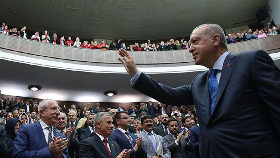 AK Parti Grubu'nun Cumhurbaşkanı adayı Recep Tayyip Erdoğan