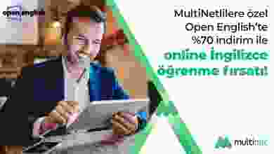 Multinet Up ve Open English iş birliğiyle dil eğitimi yüzde 70 indirimli!