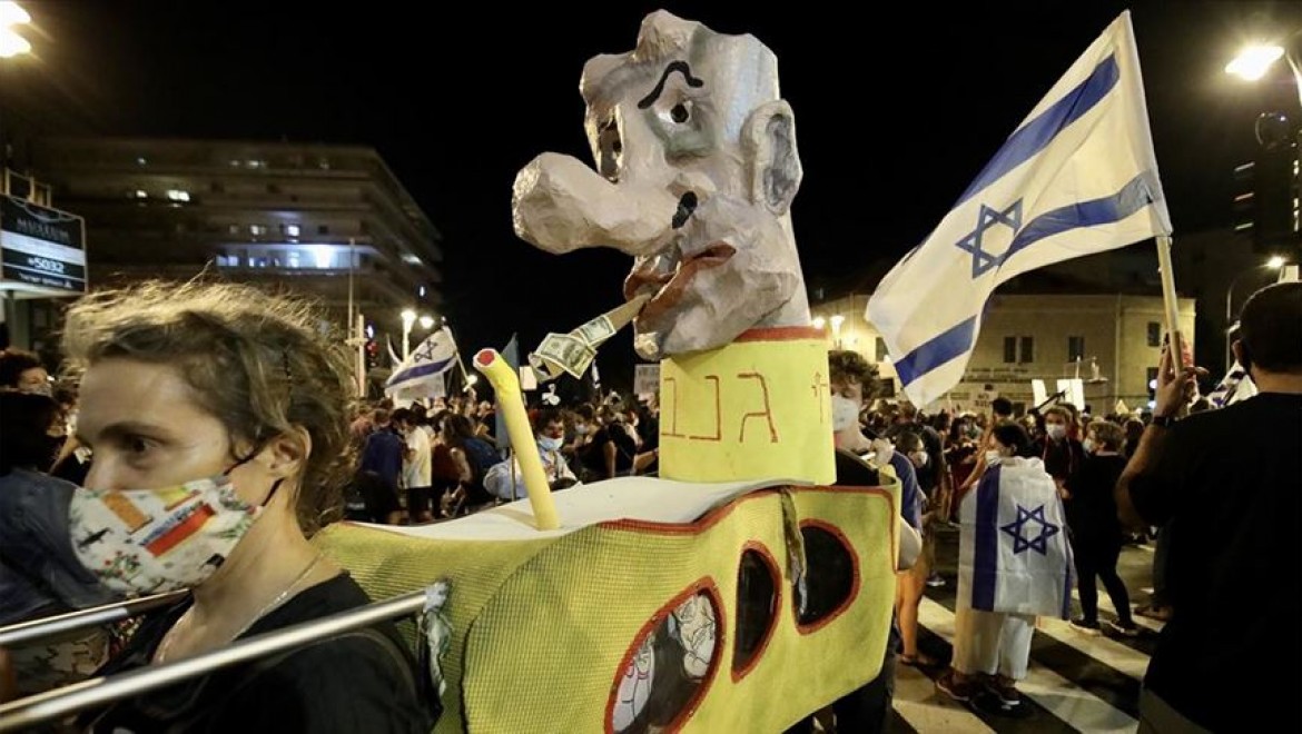 İsrail'de Netanyahu karşıtı gösteriler tüm hızıyla sürüyor