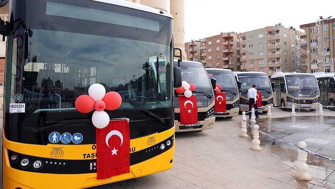 Mardin'de Toplu Ulaşıma Yeni Araçlar