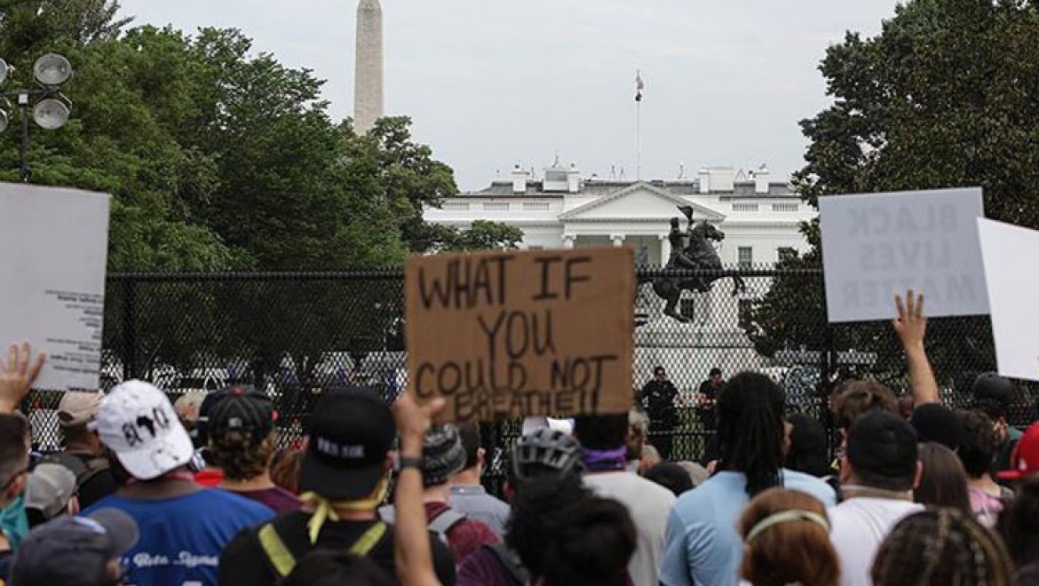 Washington DC'deki Floyd gösterileri sakin geçti