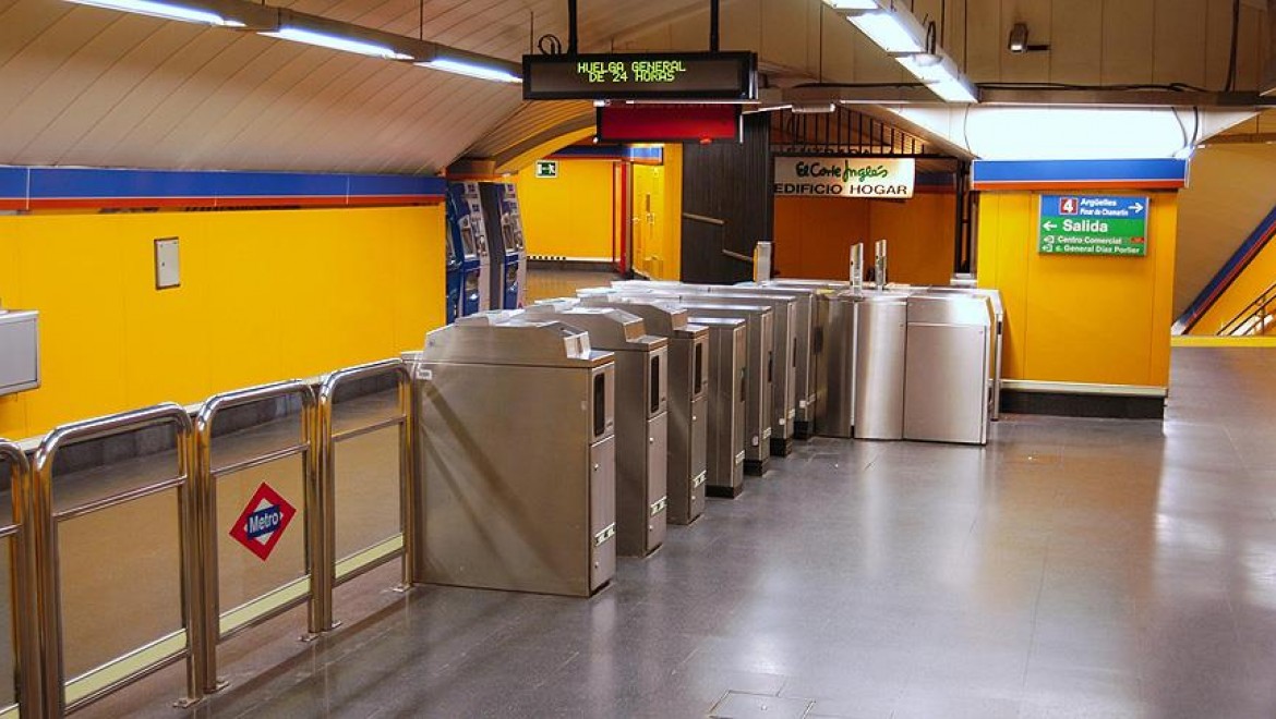 Madrid'de Metro Makinistleri Grevde