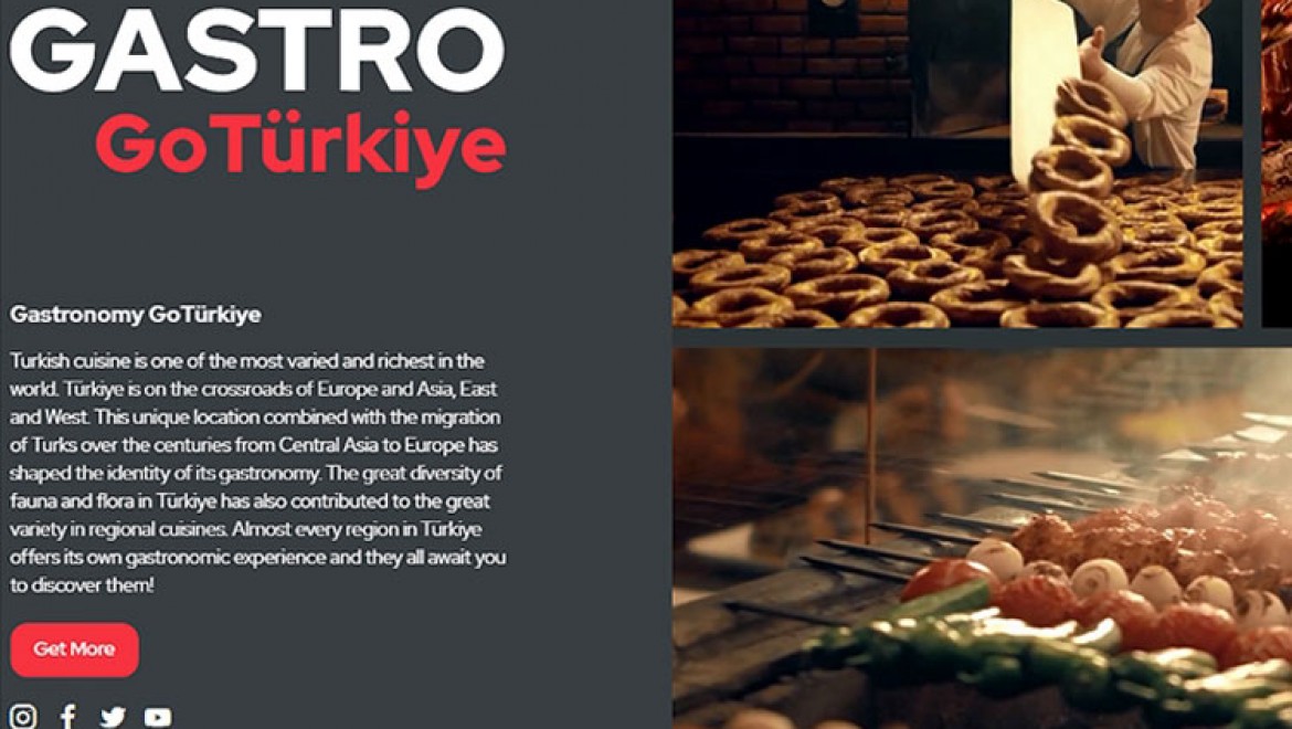 Türk mutfağı ve gastronomi rotaları GoTurkey sitesinde tanıtılmaya başlandı