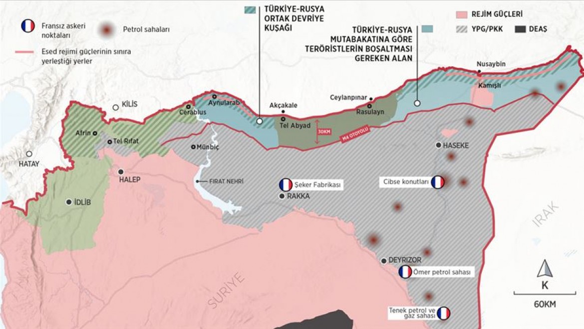 Fransız askerleri Suriye'de ABD himayesinde varlık gösteriyor