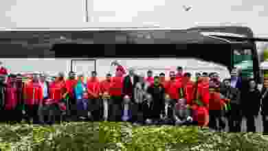 Milli Takımı Hoşdere Otobüs Fabrikası'nda Ağırladı
