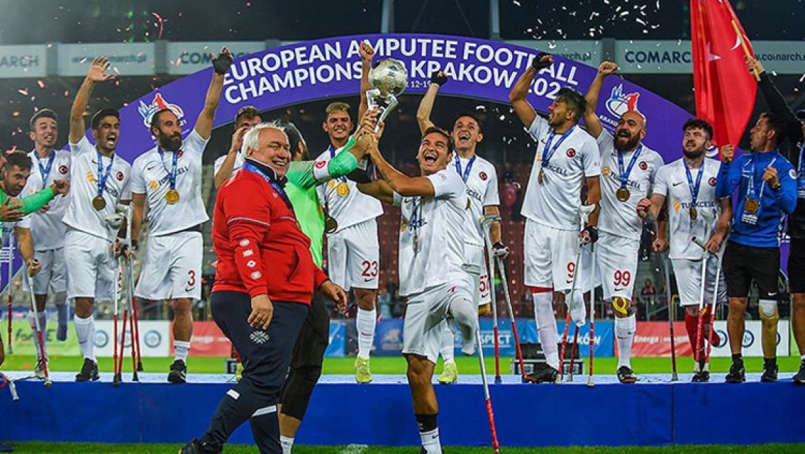 Ampute Futbol Milli Takımı üst üste ikinci kez Avrupa Şampiyonu