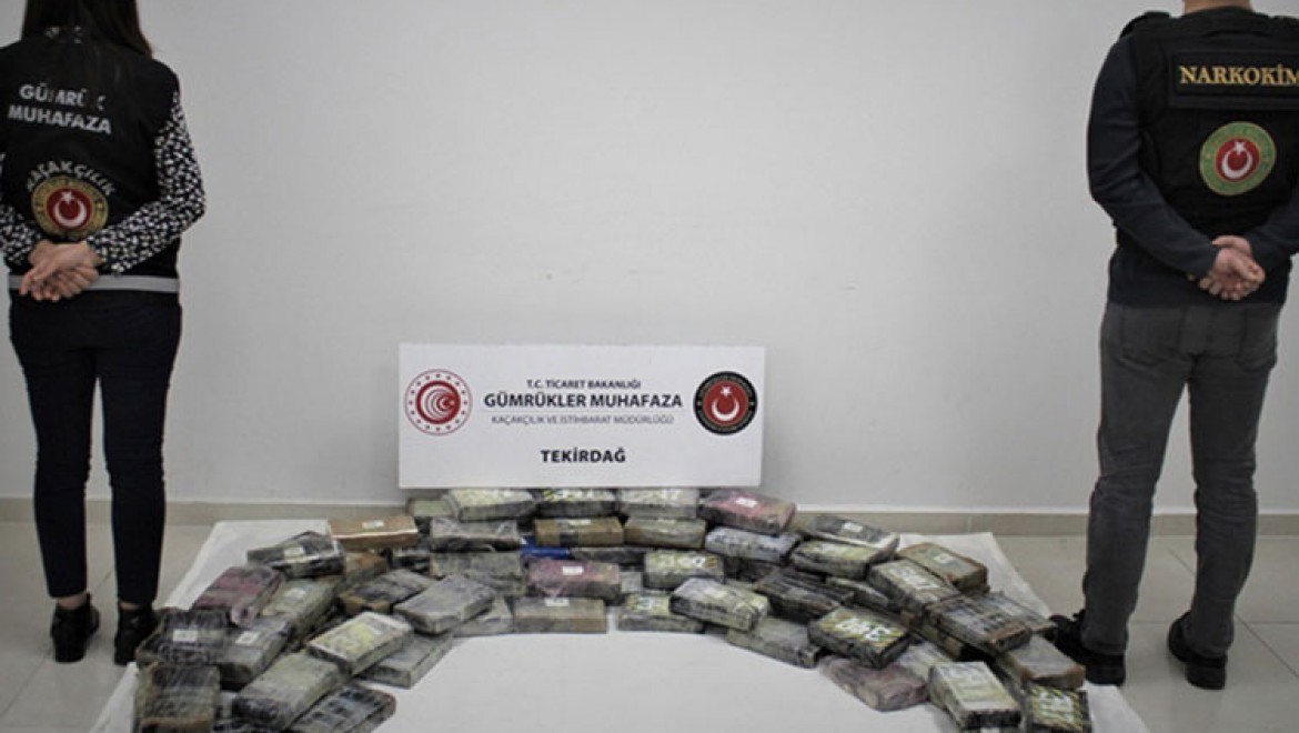 Ticaret Bakanı Muş: Tekirdağ Limanı'nda 114 kilogram kokain ele geçirildi