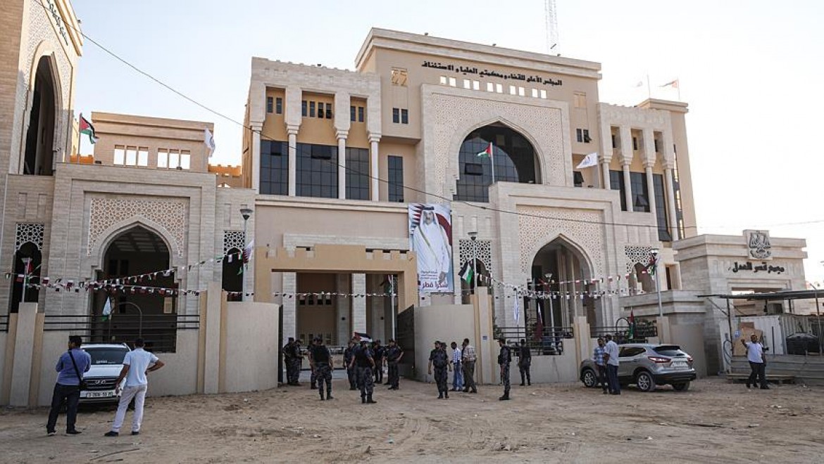 Gazze'de Katar'ın Finanse Ettiği Adalet Sarayı Açıldı