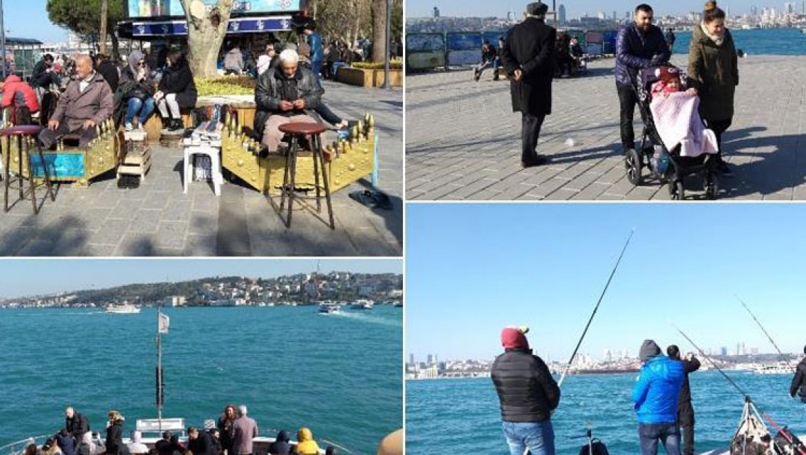 İstanbullular Güneşli Havanın Keyfini Çıkardı