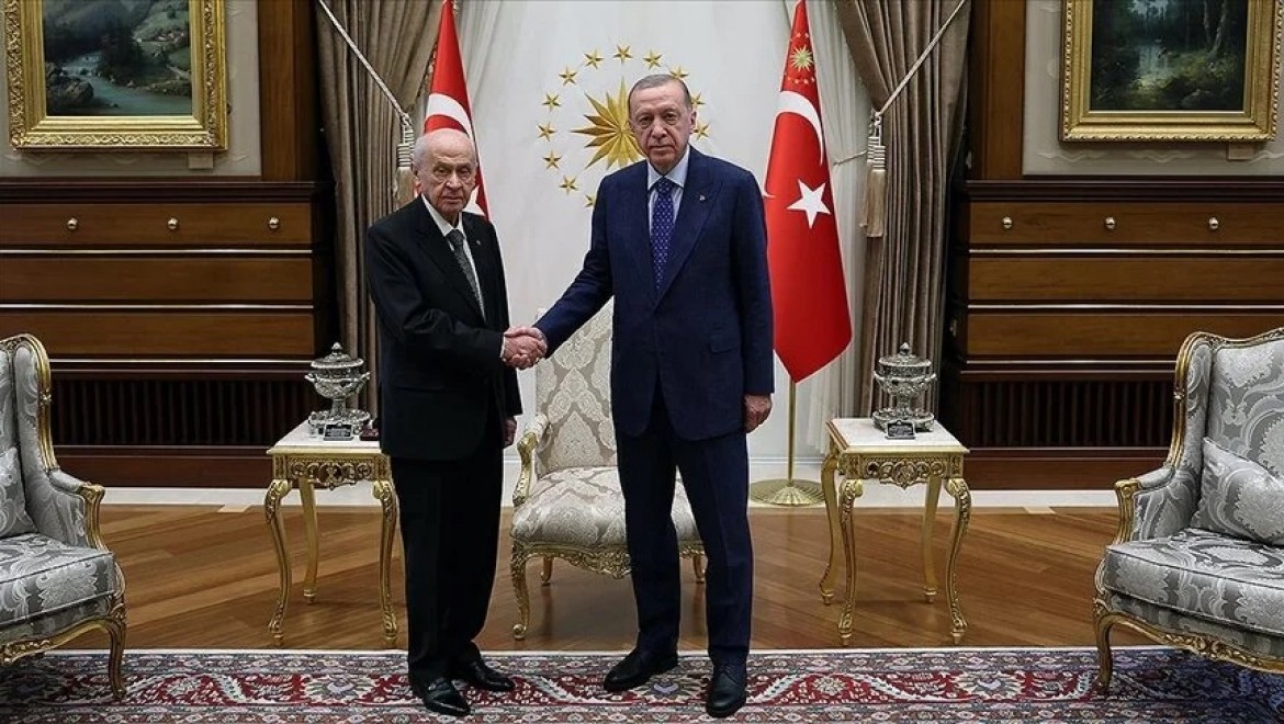 Cumhurbaşkanı Erdoğan Devlet Bahçeli'yi kabul etti
