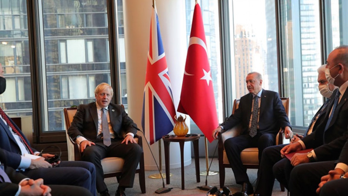 Cumhurbaşkanı Erdoğan, New York'ta İngiltere Başbakanı Johnson'u kabul etti