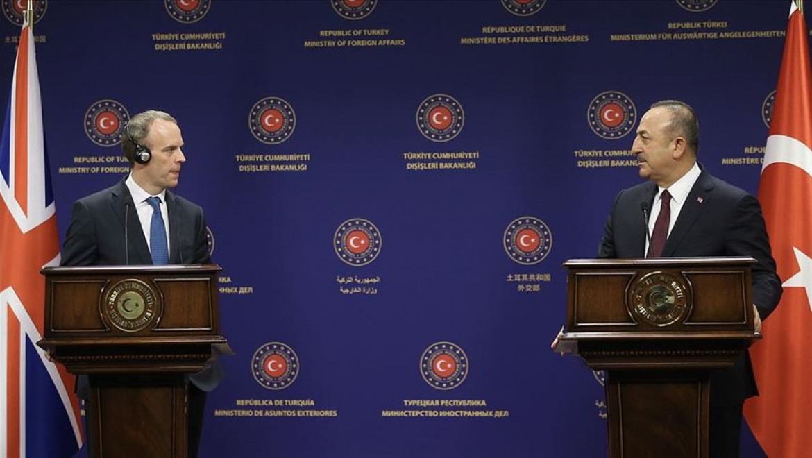 Dışişleri Bakanı Çavuşoğlu İngiliz mevkidaşı Raab ile görüştü