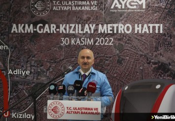 Bakan Karaismailoğlu: AKM-Gar-Kızılay Metro Hattı'nı 2023 başında halkımızın hizmetine sunacağız