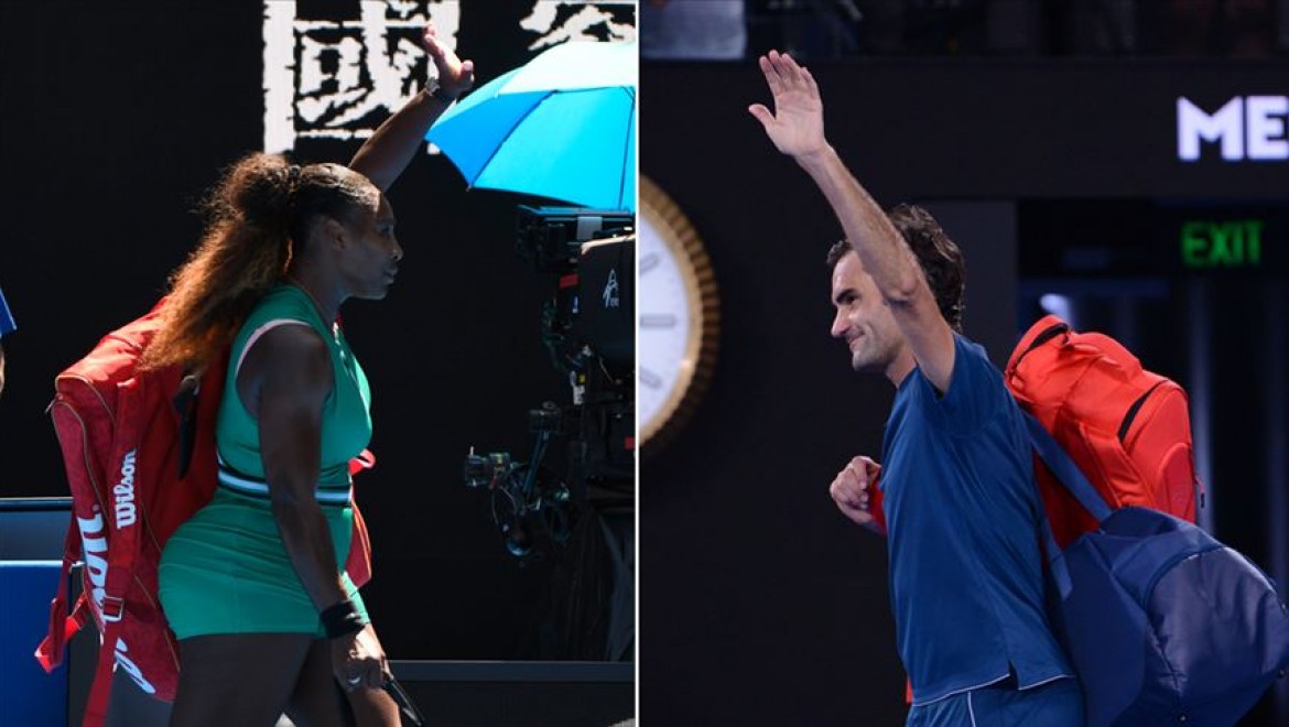 Serena Williams ve Federer Avustralya Açık'ta 3. turda