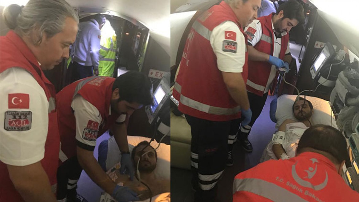 Ambulans uçak, iki hasta için Bosna-Hersek'e havalandı
