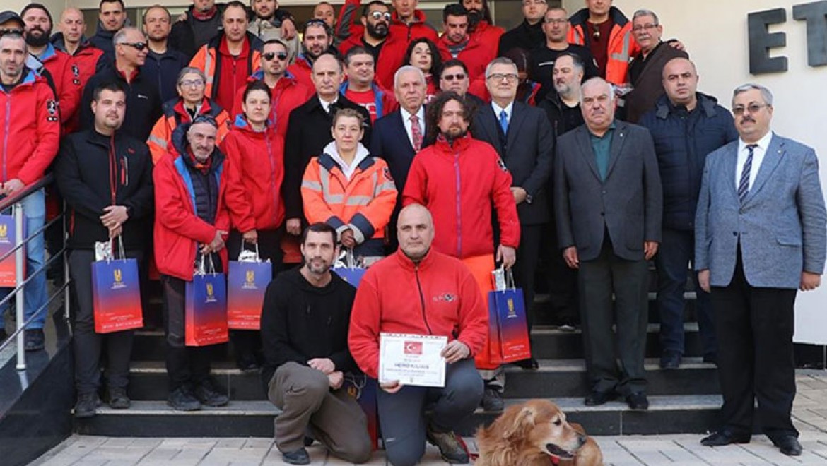 Arama kurtarma çalışmalarını tamamlayan Bulgaristan ekibine Edirne heyetinden teşekkür