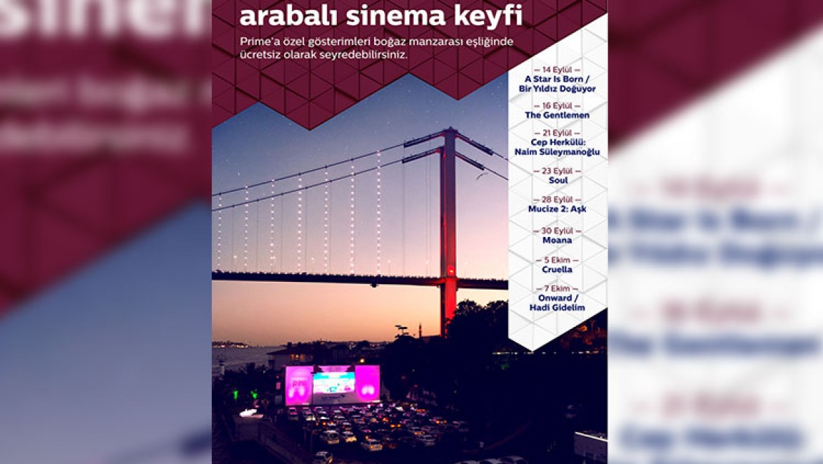 Türk Telekom Prime'la 'Arabalı Sinema Geceleri' başlıyor