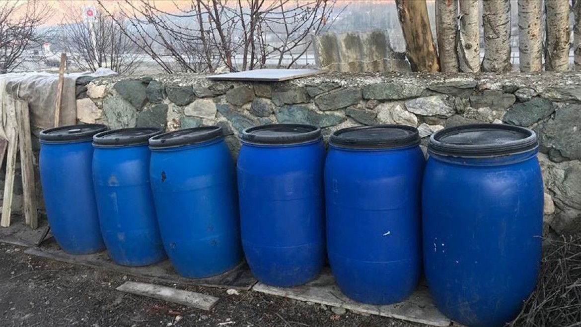 Amasya'da 550 litre sahte içki ele geçirildi