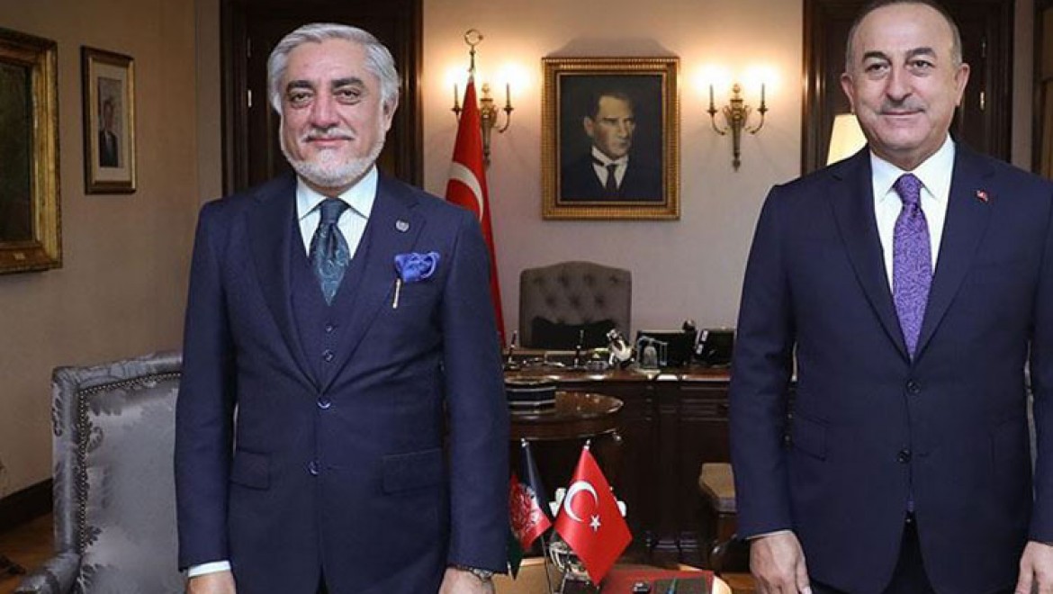Dışişleri Bakanı Çavuşoğlu, Afganistan Milli Uzlaşı Yüksek Konseyi Başkanı Abdullah'ı kabul etti