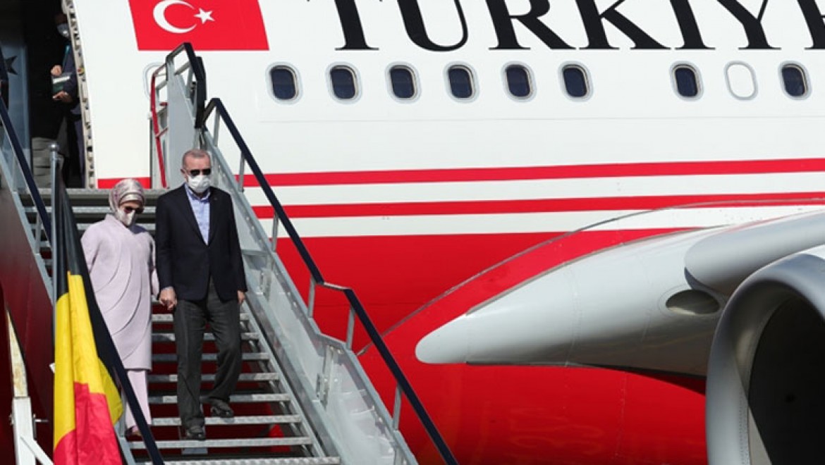 Cumhurbaşkanı Erdoğan Belçika'ya geldi