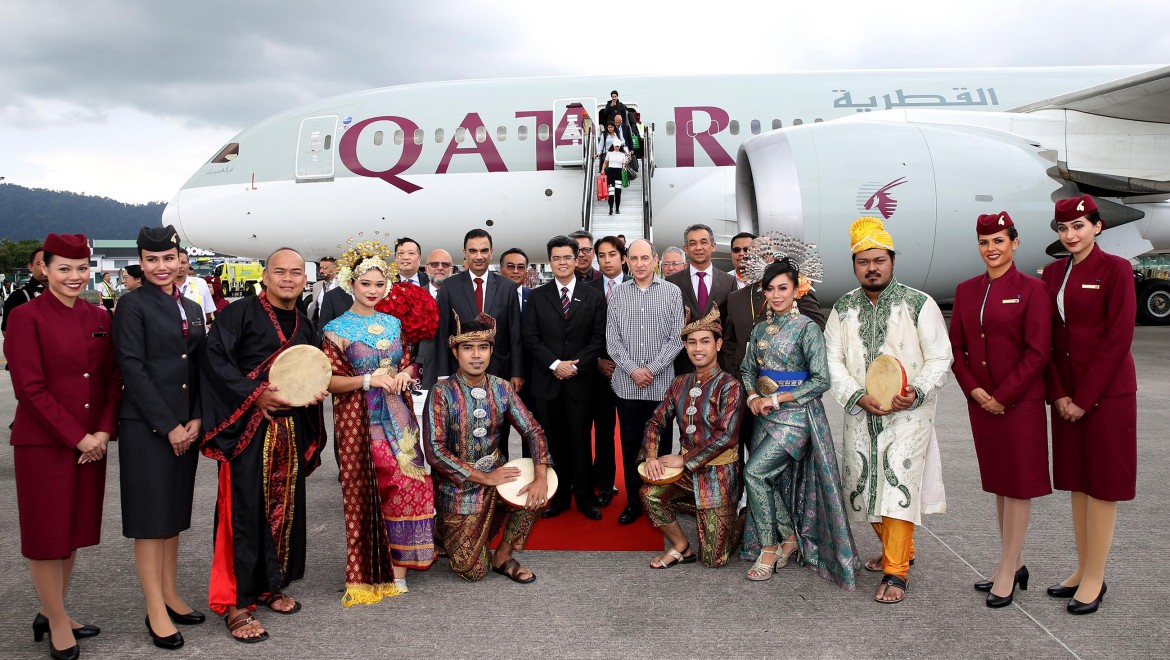 Qatar Airways yeni uçuş noktası Langkawi'ye uçuşlarını başlattı