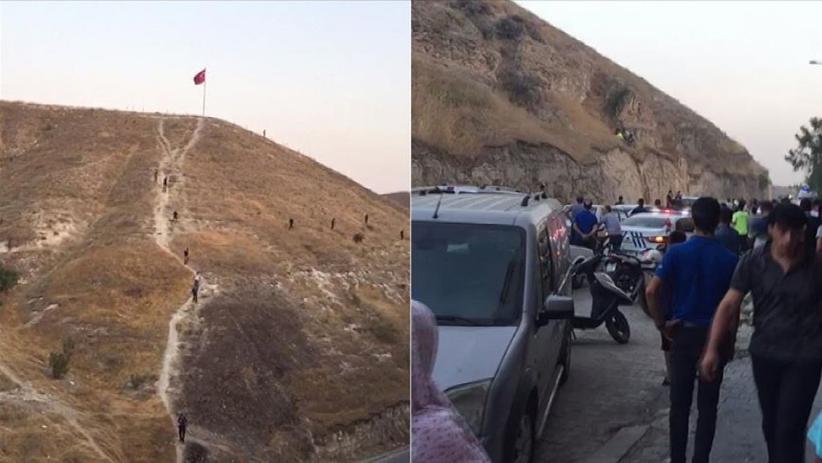 Şanlıurfa'da Türk bayrağını indirmeye çalıştığı iddia edilen kişi gözaltına alındı