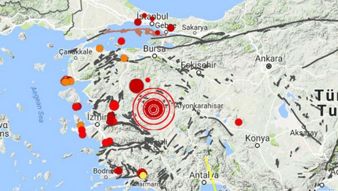 Manisa'da 4,9 büyüklüğünde iki deprem