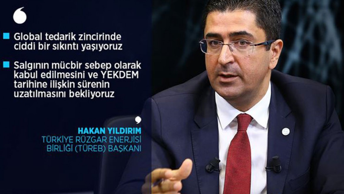TÜREB Başkanı Yıldırım: YEKDEM uzatılmazsa 1,5 milyar avroluk yatırım tehlikede