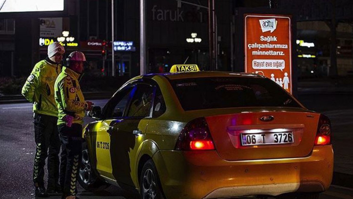 Başkentte plaka sınırlama uygulamasını ihlal eden taksiciye ceza kesildi