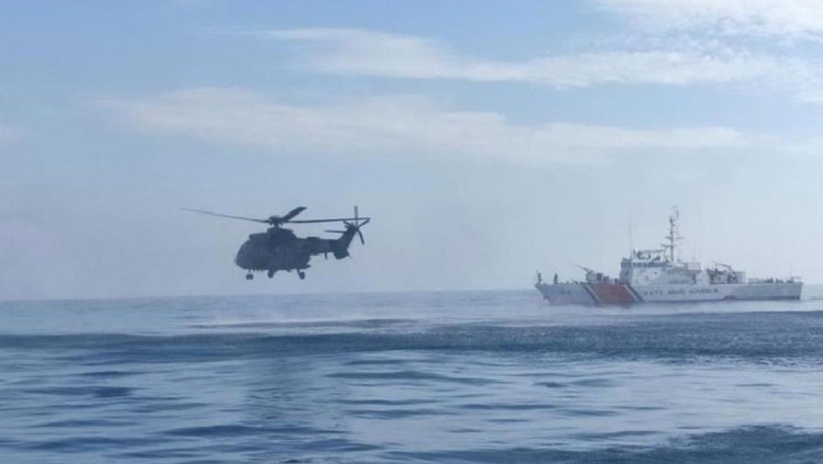 KKTC Güvenlik Kuvvetleri Komutanlığı, Akdeniz'de arama kurtarma eğitimleri icra etti