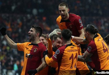 Galatasaray sahasında Trabzonspor'u 2-1 yendi