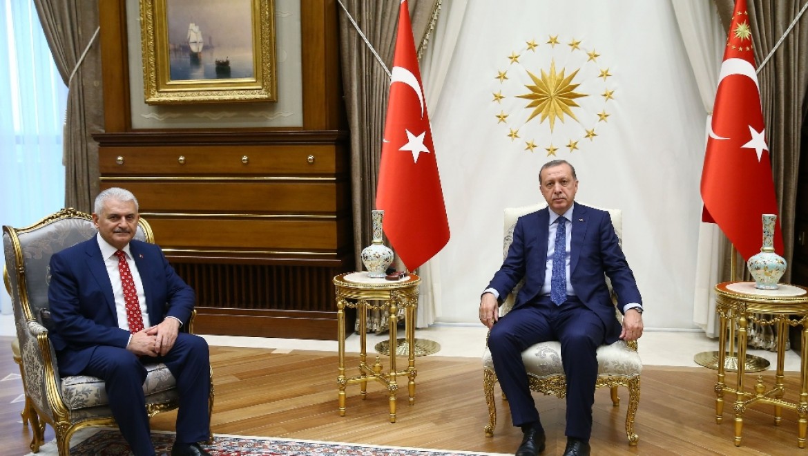 Cumhurbaşkanı Erdoğan Binali Yıldırım'ı Kabul Etti