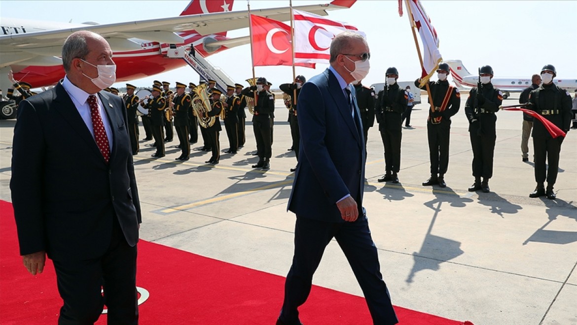 Cumhurbaşkanı Erdoğan KKTC'ye geldi
