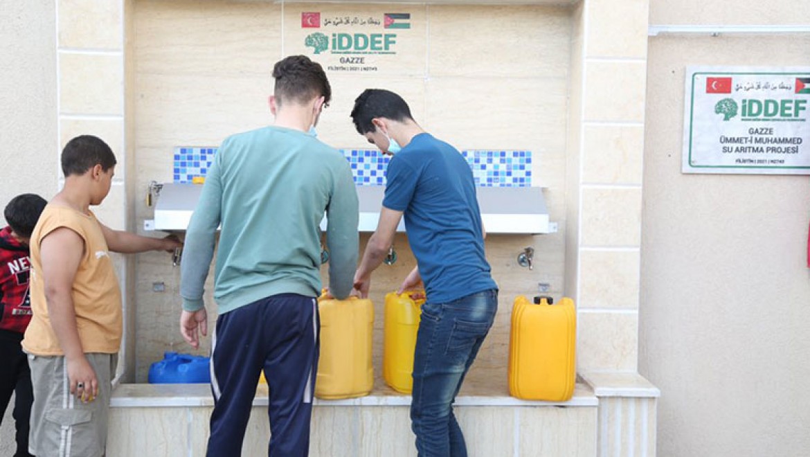 İDDEF'in Su Arıtma Projesi Gazze'ye Umut Oldu