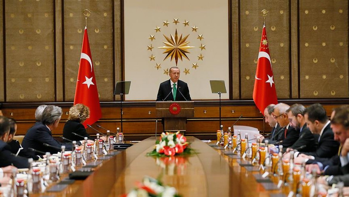 Cumhurbaşkanı Erdoğan ABD'li Şirketlerin Türkiye Temsilcileriyle Buluştu