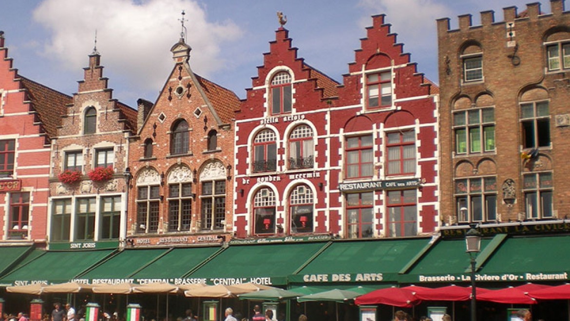 Sokakları Pancake Kokan Şehir: Brugge