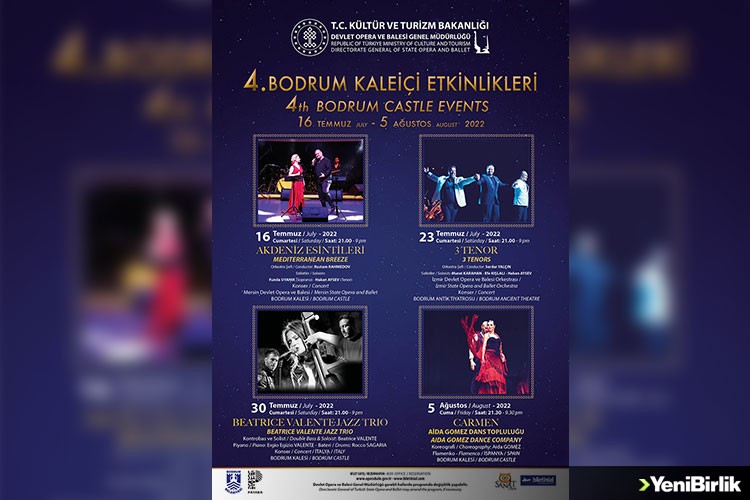 "19. ULUSLARARASI BODRUM BALE FESTİVALİ" 6-19 AĞUSTOS TARİHLERİNDE SANATSEVERLERLE BULUŞACAK