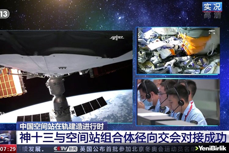 Çinli taykonotlar uzay istasyonunda göreve başladı