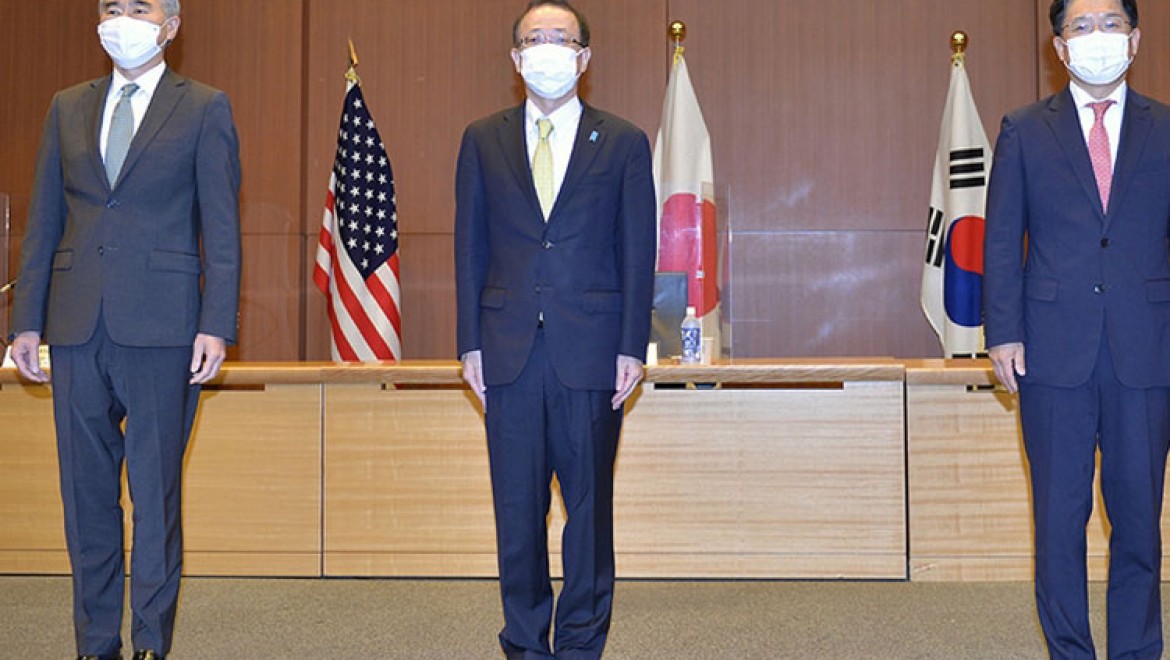 Japonya, ABD ve Güney Kore'den Kuzey Kore'nin nükleersizleştirilmesine yönelik iş birliğinin artırılması mesajı